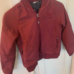Girls size 10/12 maroon coat